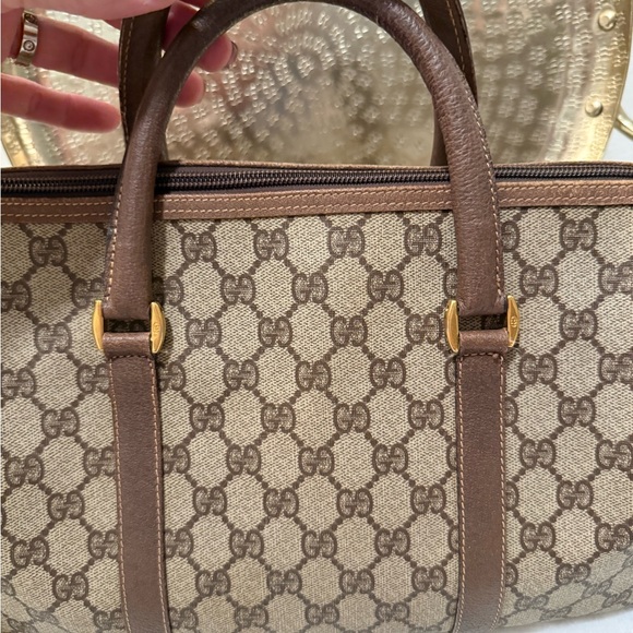 Gucci Brown Satchel with Iconic GG Monogram - Picture 5 of 15